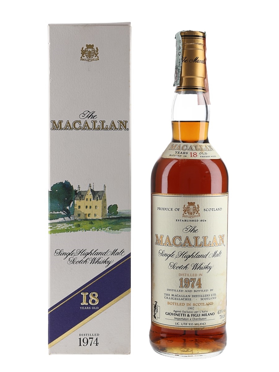 Macallan 1974 18 Year Old - Lot 161524 - Buy/Sell Macallan Whisky