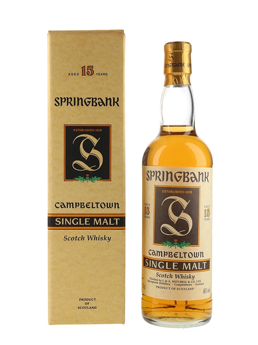 Springbank 15 Year Old Green Thistle Bottled 1990s 70cl / 46%