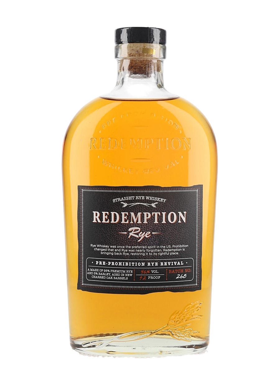 Redemption Rye - Lot 162251 - Buy/Sell American Whiskey Online