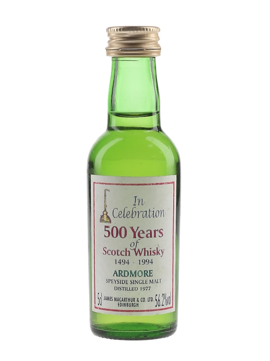 Ardmore 1977 James MacArthur's - 500 Years Of Scotch Whisky 5cl / 56.2%
