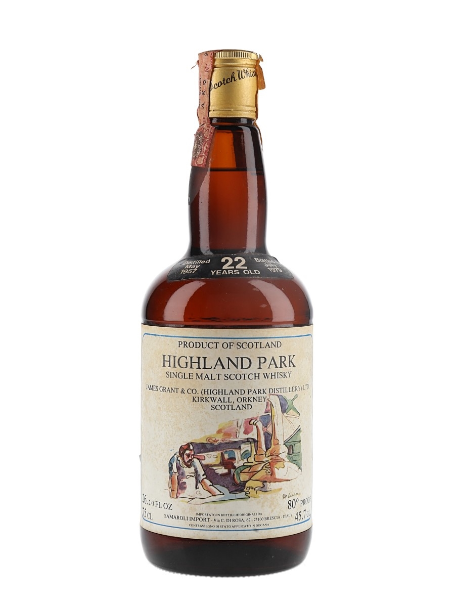 Highland Park 1957 22 Year Old Bottled 1979 - Samaroli 75cl / 45.7%