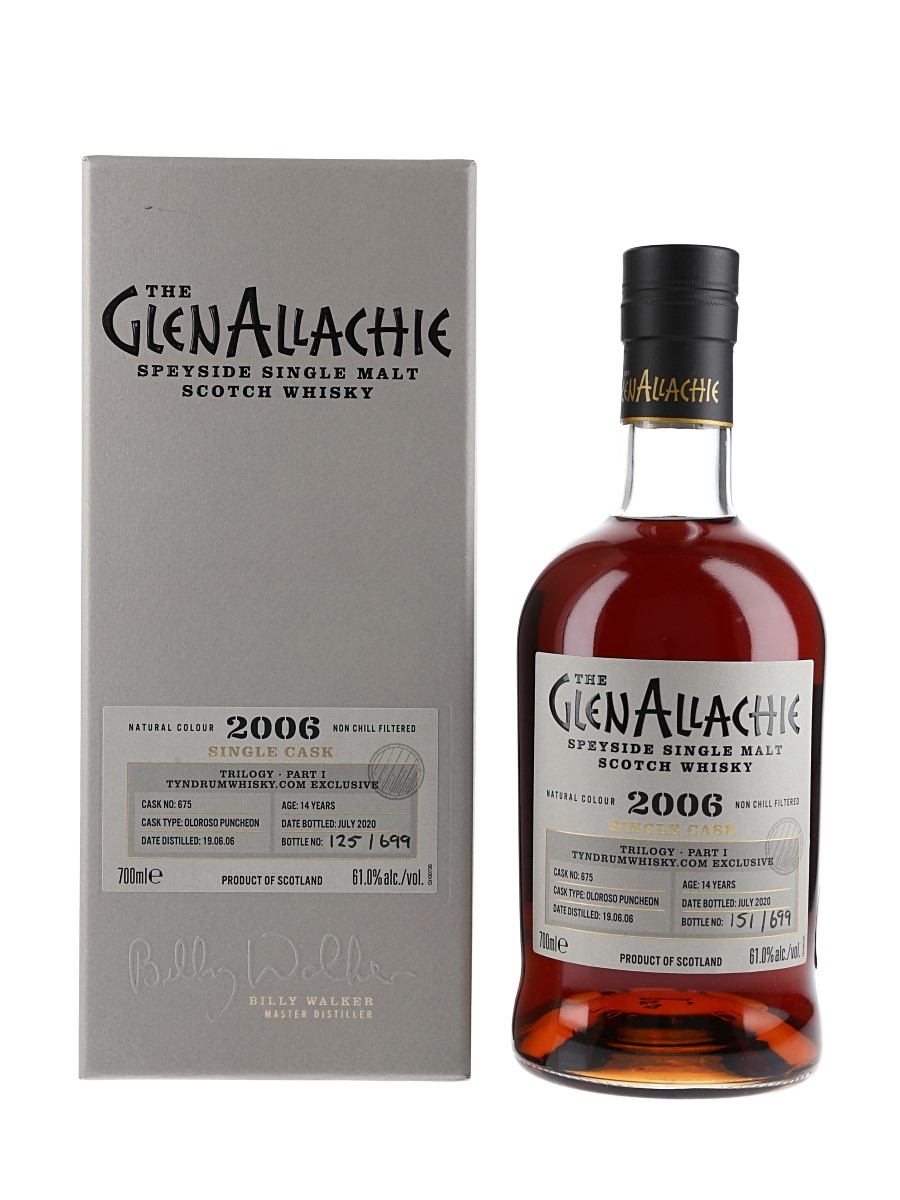Glenallachie 2006 14 Year Old Single Cask 675 Bottled 2020 - Trilogy - Part 1 - Tyndrumwhisky.com Exclusive 70cl / 61%