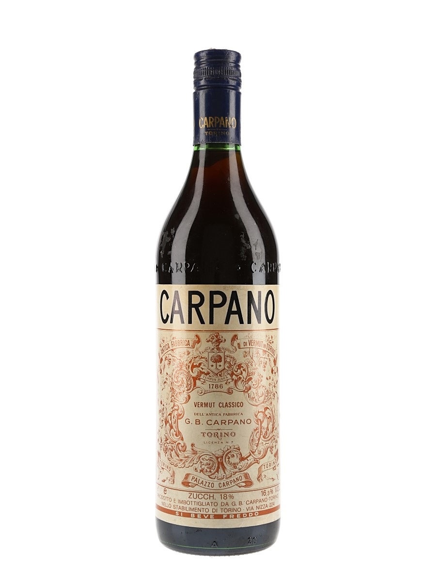 Carpano Vermuth Classico Bottled 1970s 100cl / 16.3%