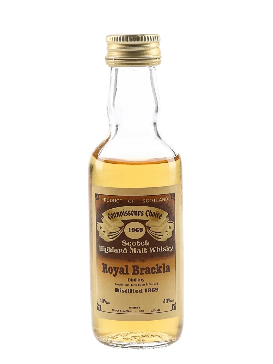 Royal Brackla 1969 Connoisseurs Choice Bottled 1980s - Gordon & MacPhail 5cl / 40%