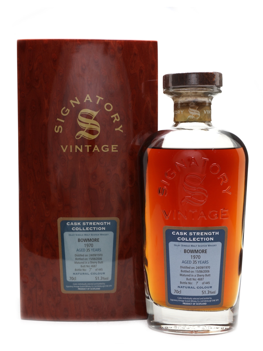 Bowmore 1970 35 Year Old - Signatory 70cl / 51.3%