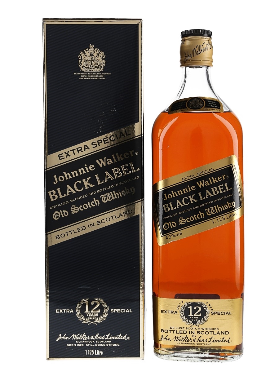 Johnnie Walker Black Label 12 Year Old Bottled 1990s 112.5cl / 43%