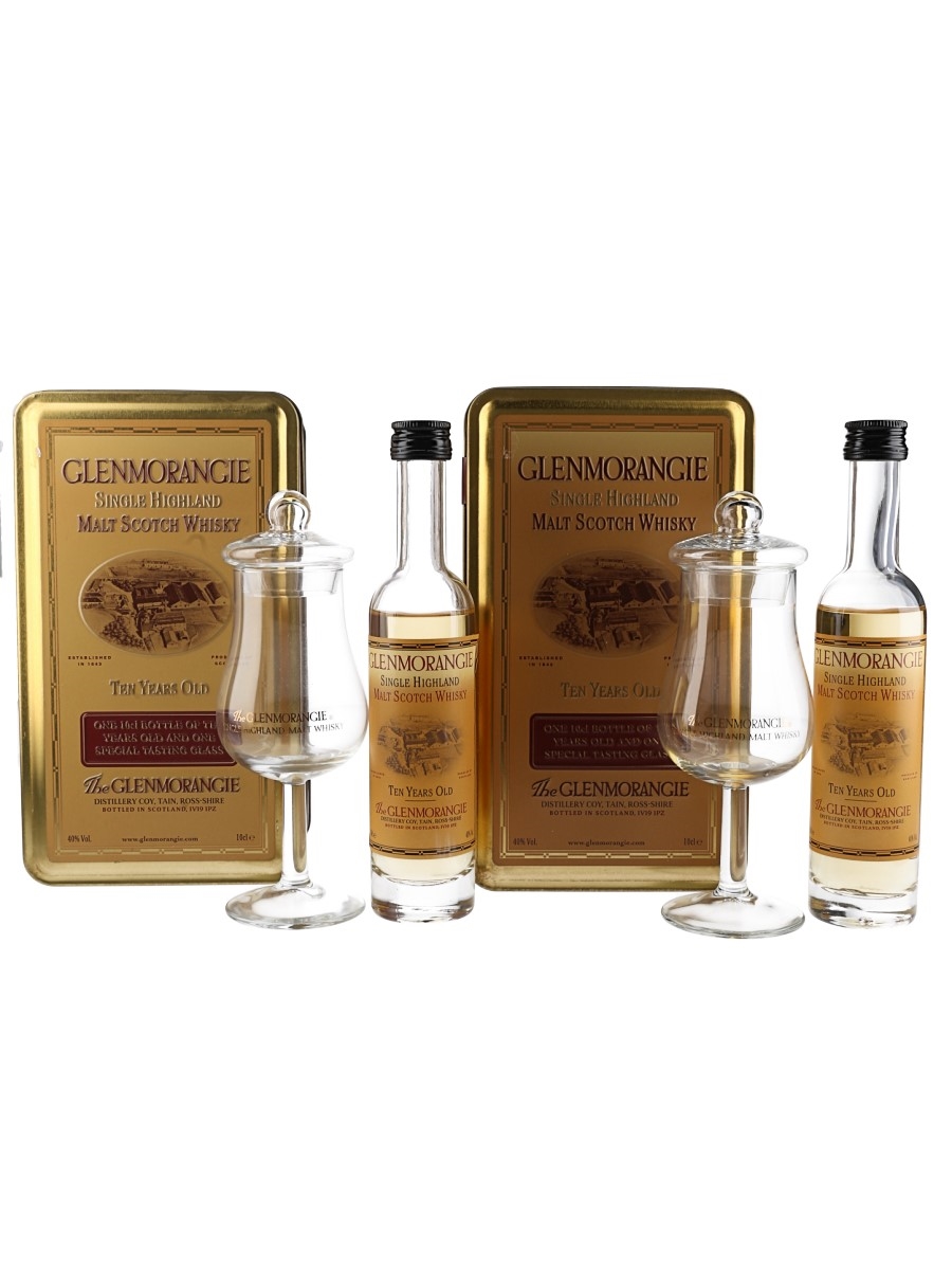 Glenmorangie 10 Year Old Gift Tin With Nosing Glass 2 x 10cl / 40%