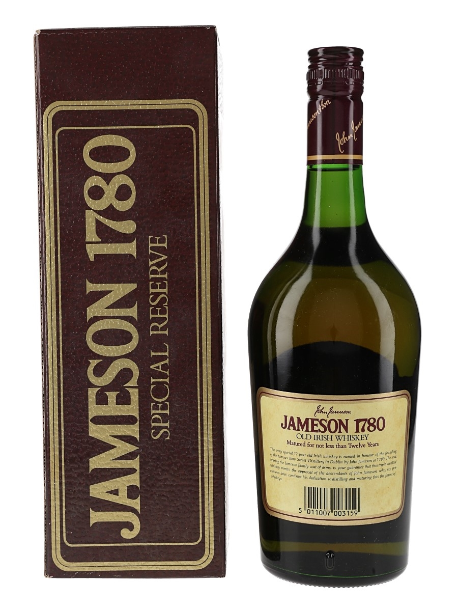 Jameson 1780 12 Year Old - Lot 164979 - Buy/Sell Irish