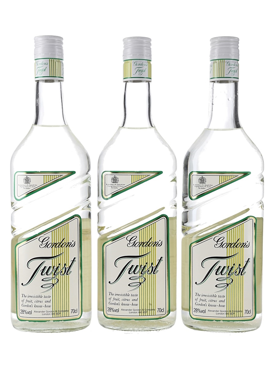Gordon's Twist Bottled 1980s 3 x 70cl / 28%