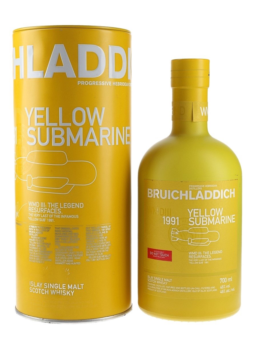 Bruichladdich 1991 25 Year Old WMD III - The Yellow Submarine 70cl / 46%
