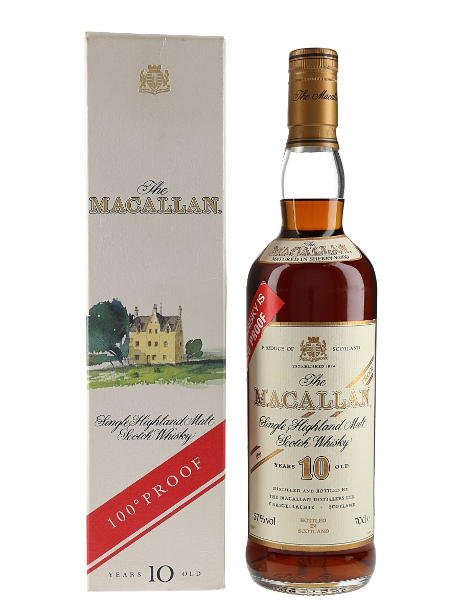 Macallan 10 Year Old 100 Proof Bottled 1990s 70cl / 57%