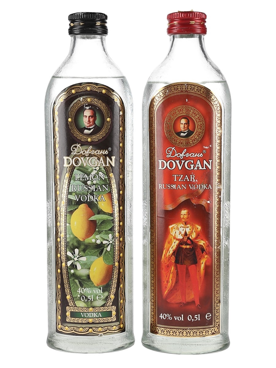 Dovgan Russian Vodka Lemon & Tzar 2 x 50cl / 40%