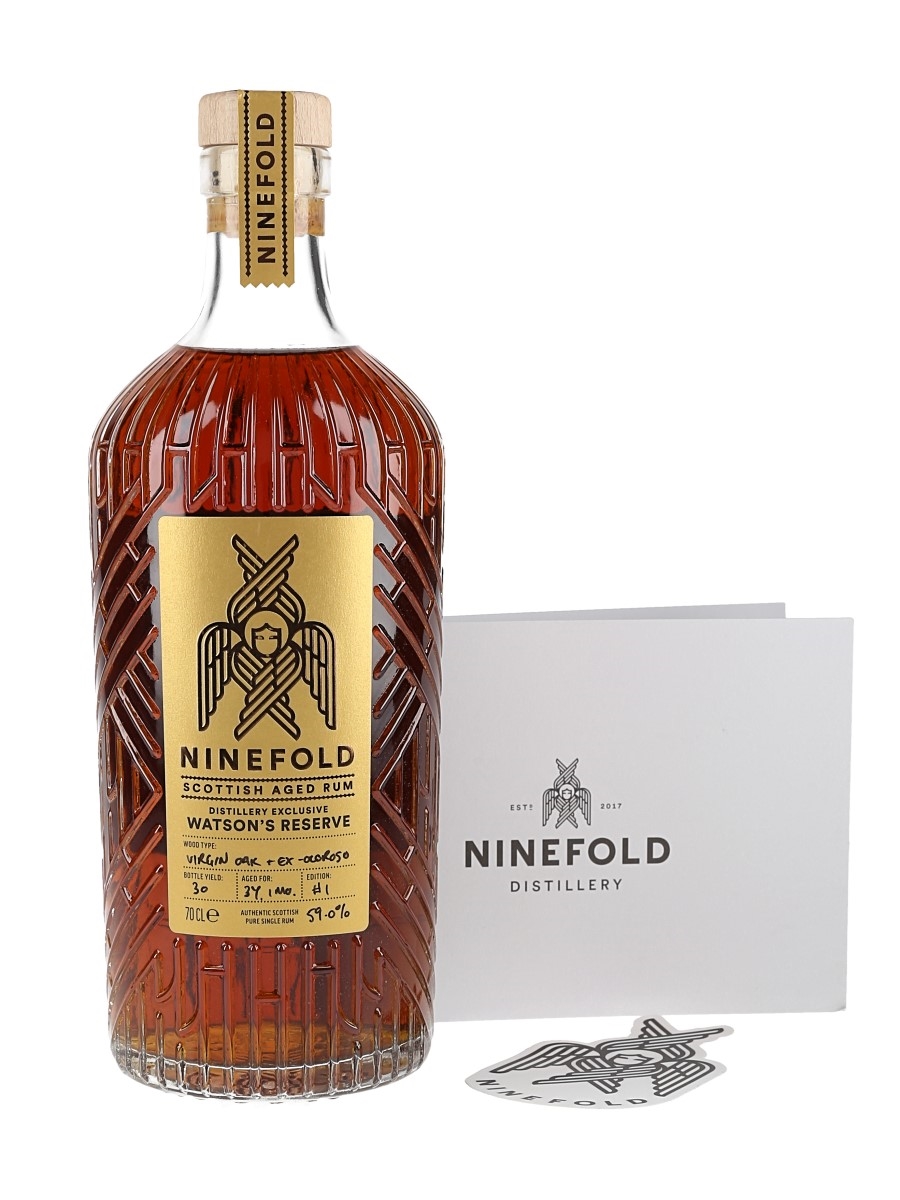 Ninefold Scottish Aged Rum 3 Year Old Watson's Reserve Distillery Exclusive - Virgin Oak & Ex-Oloroso Edition 1 70cl / 59%