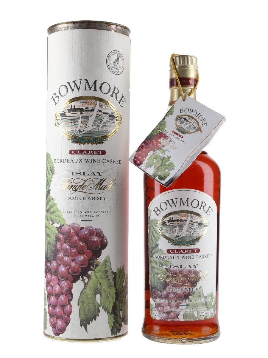 Bowmore Claret Bottled 1990s - Bordeaux Wine Cask 75cl / 56%
