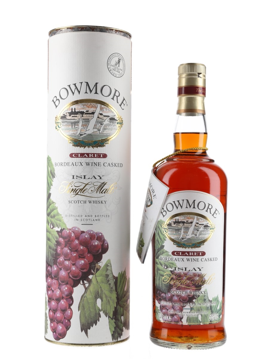 Bowmore Claret Bottled 1990s - Bordeaux Wine Cask 70cl / 56%
