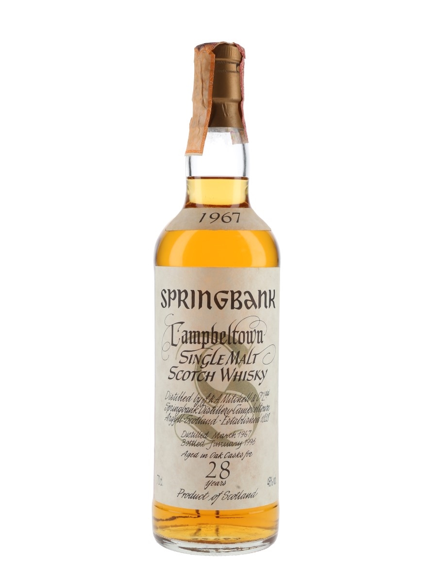 Springbank 1967 28 Year Old Bottled 1996 70cl / 46%