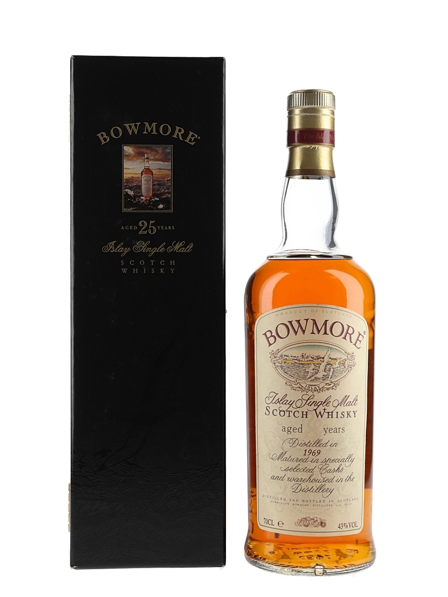 Bowmore 1969 25 Year Old Bottled 1990s 70cl / 43%
