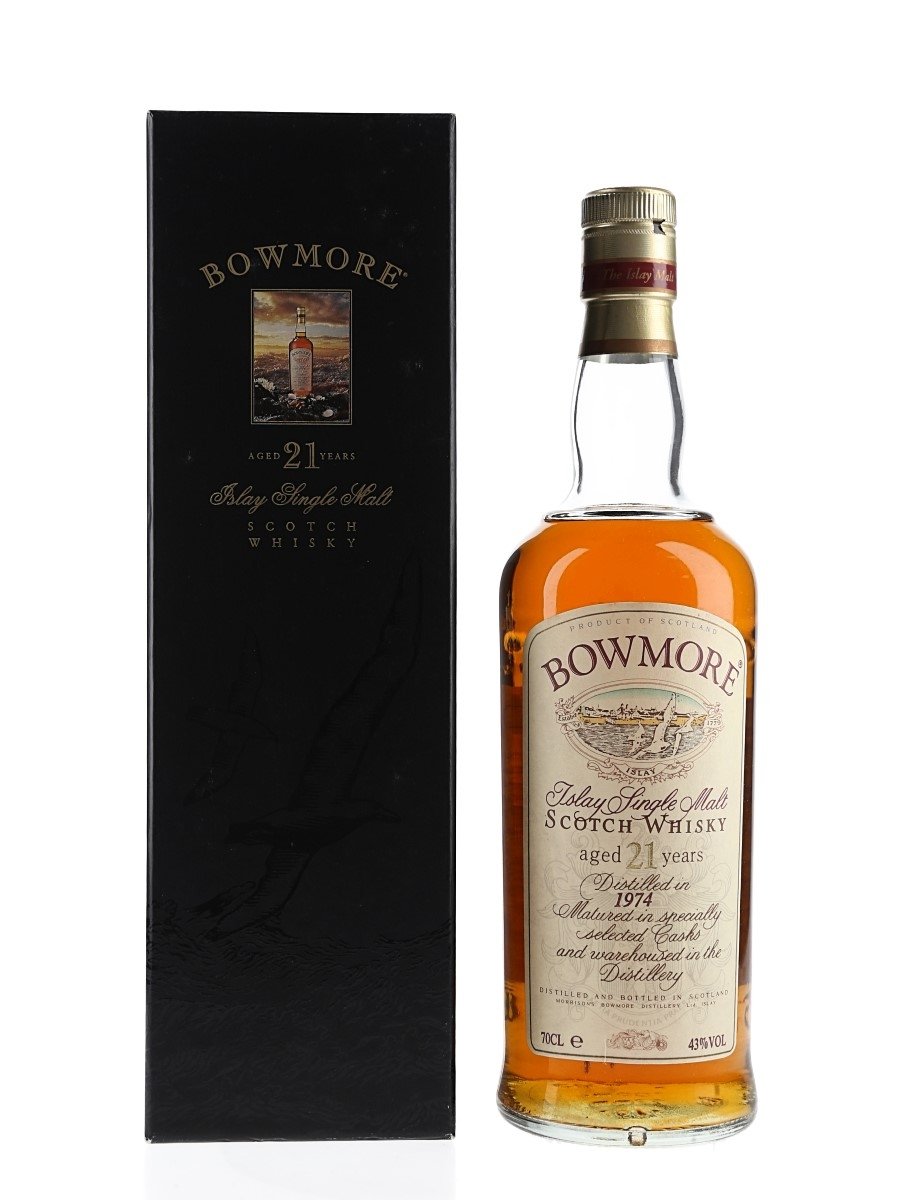 Bowmore 1974 21 Year Old Bottled 1990s 70cl / 43%