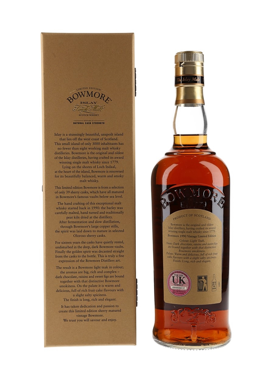 Bowmore 1990 16 Year Old - Lot 164638 - Buy/Sell Islay Whisky Online