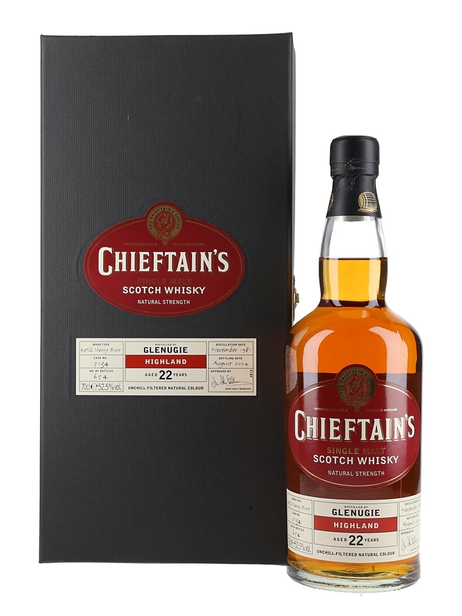 Glenugie 1981 22 Year Old Bottled 2004 - Chieftain's 70cl / 52.5%