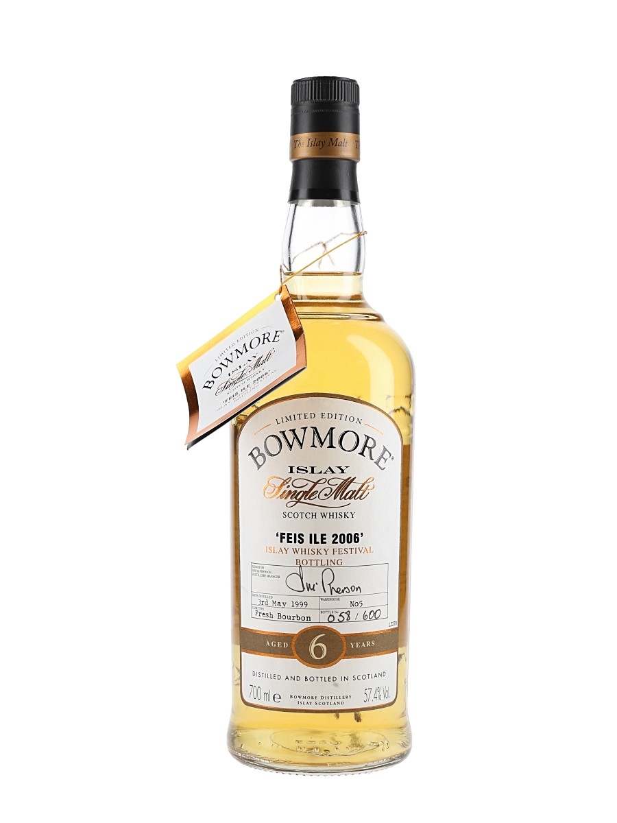 Bowmore 1999 6 Year Old Feis Ile 2006 70cl / 57.4%