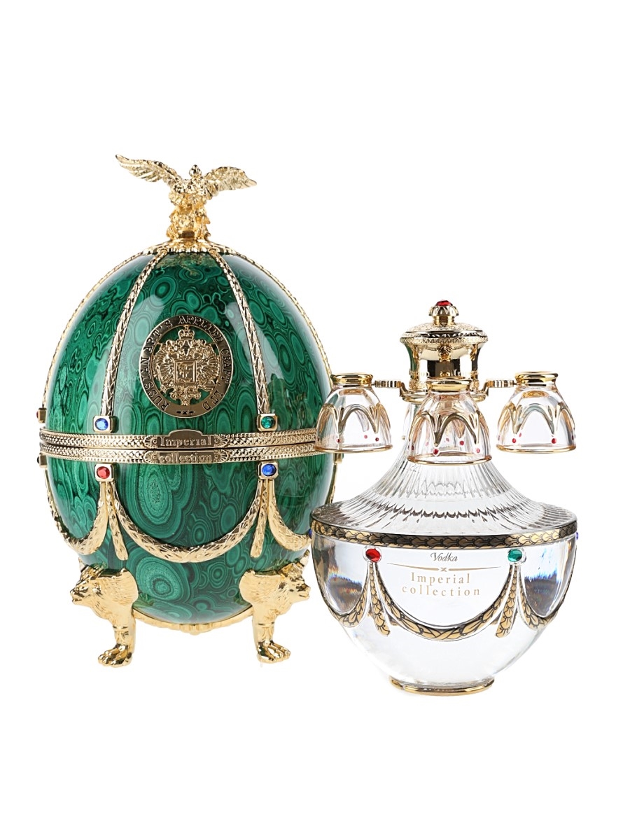 Faberge Art's Applied Craft Imperial Vodka Gold Faberge Egg 70cl / 40%