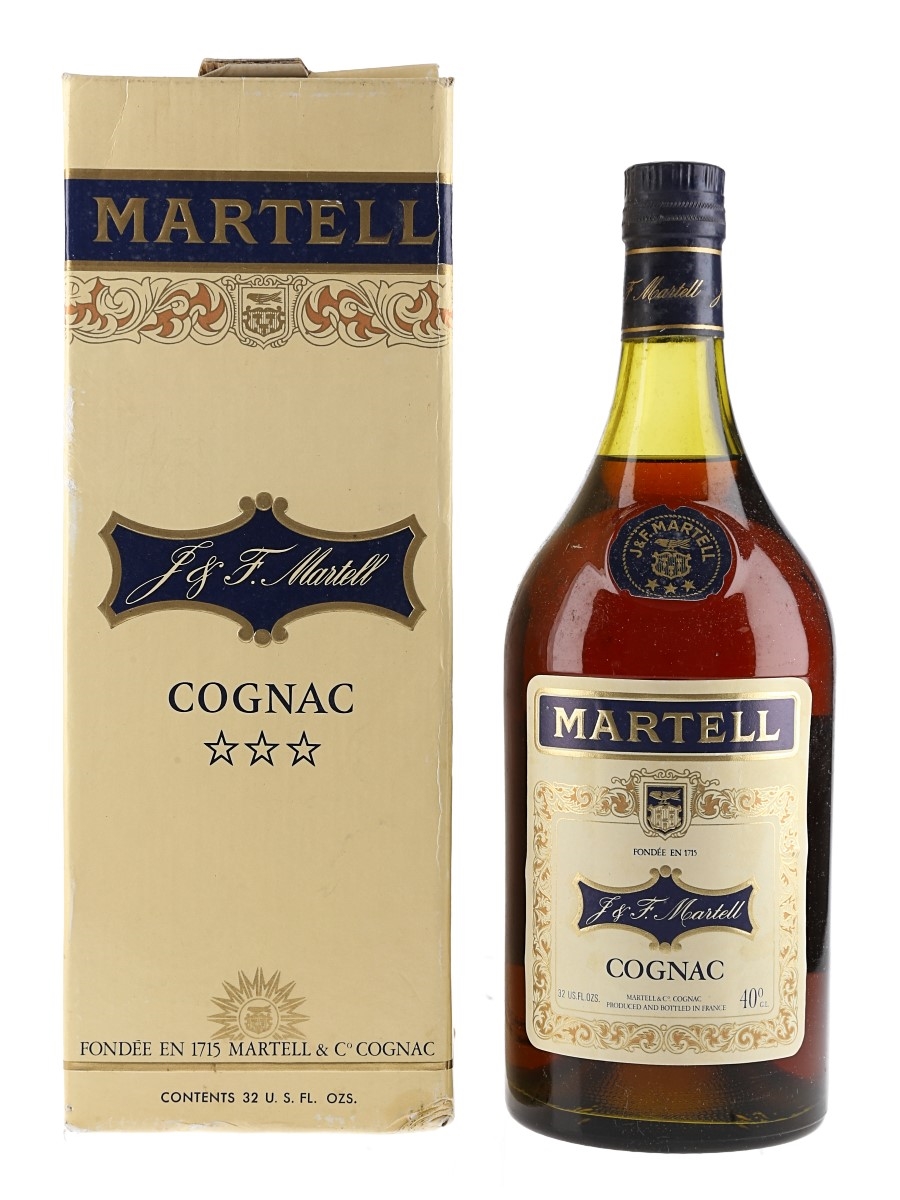 Martell 3 Star Bottled 1970s 94.6cl / 40%
