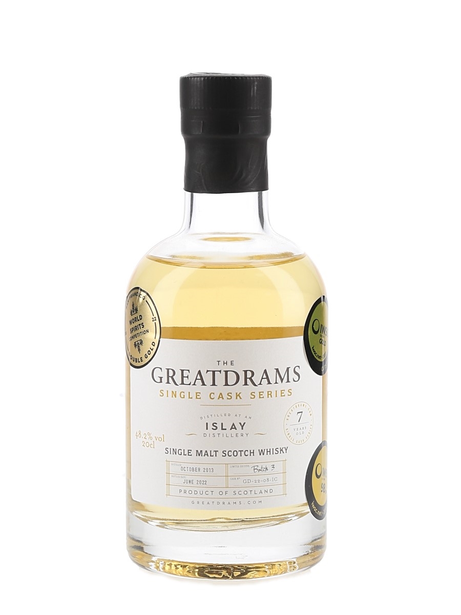 Islay 7 Year Old Batch 3 Bottled 2022 - The Greatdrams 20cl / 48.2%