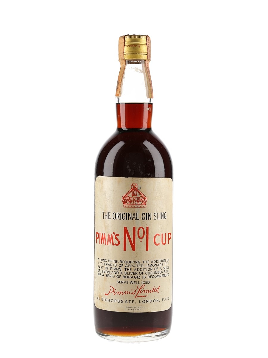 Pimm's No.1 Cup  The Original Gin Sling Bottled 1960s - Wax & Vitale 75cl / 34%