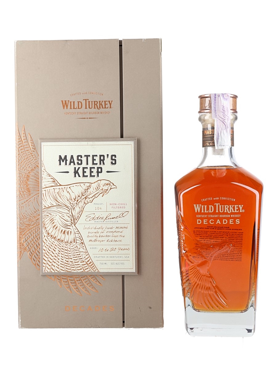 ウイスキー WILD TURKEY MASTER'S KEEP 750ml Wild Turkey Master's Keep Decades 750 ML | Keg N Bottle