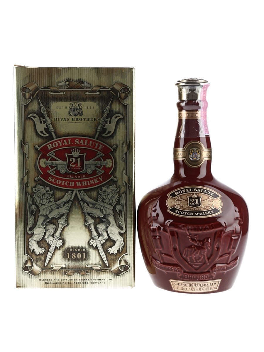 Royal Salute 21 Year Old Bottled 2000s - Ruby Ceramic Decanter 70cl / 40%