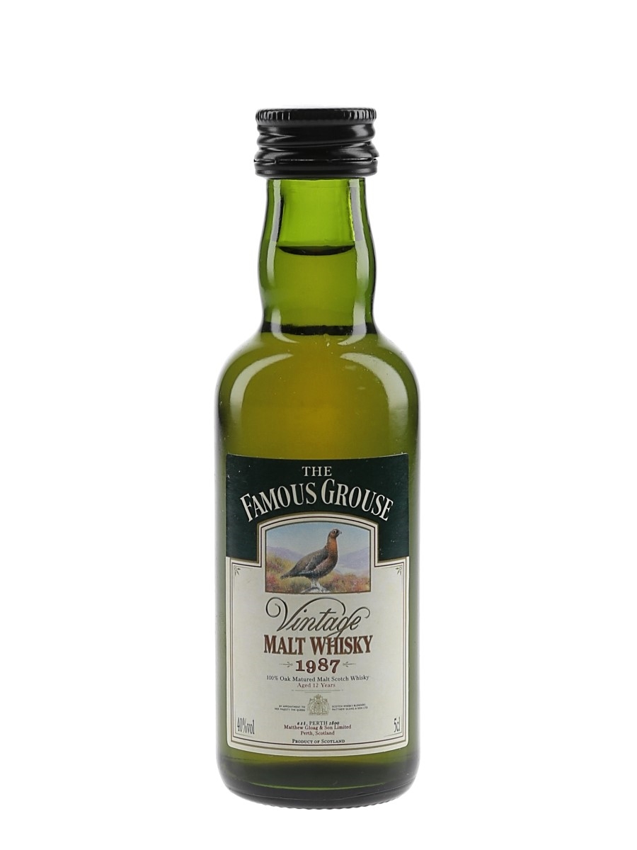 The Famous Grouse 1987 12 Year Old  5cl / 40%