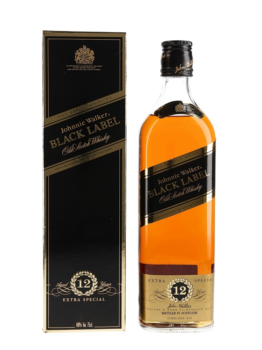 Johnnie Walker Black Label Extra Special 12 Year Old Bottled 1980s 75cl / 40%