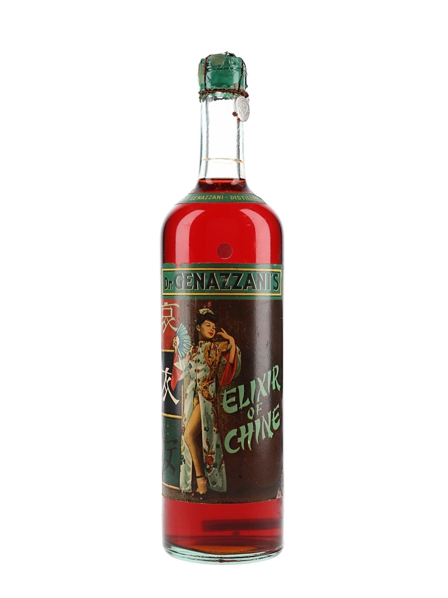 Genazzani's Elixir Of Chine Liqueur Bottled 1950s 100cl / 30%