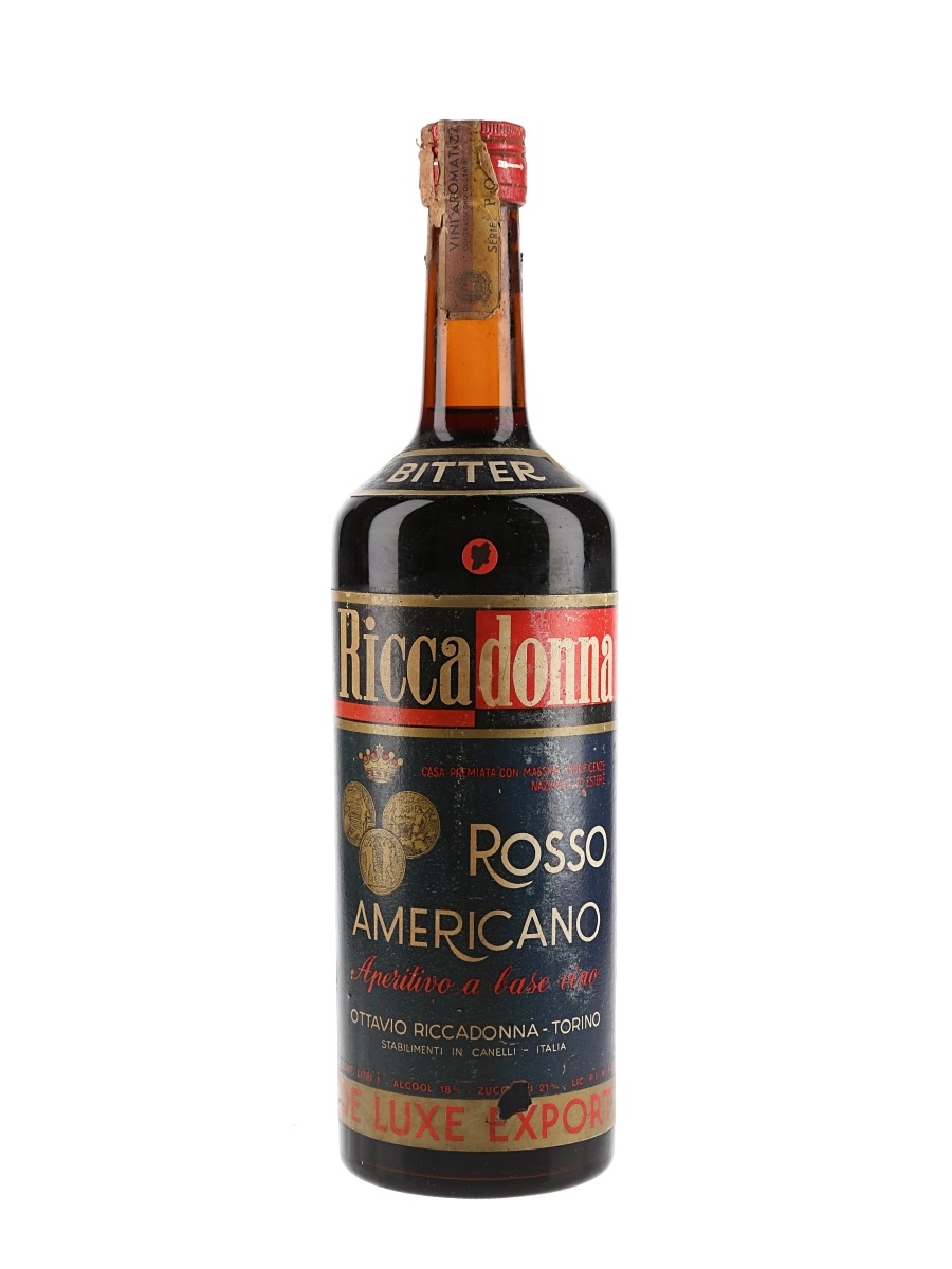 Riccadonna Rosso Americano Bottled 1970s 100cl / 18%