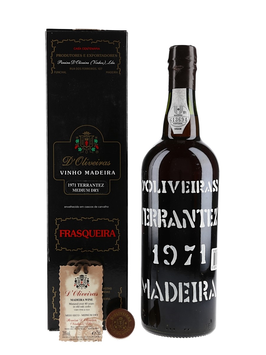 1971 D'Oliveiras Terrantez Madeira Bottled 2016 75cl / 20%