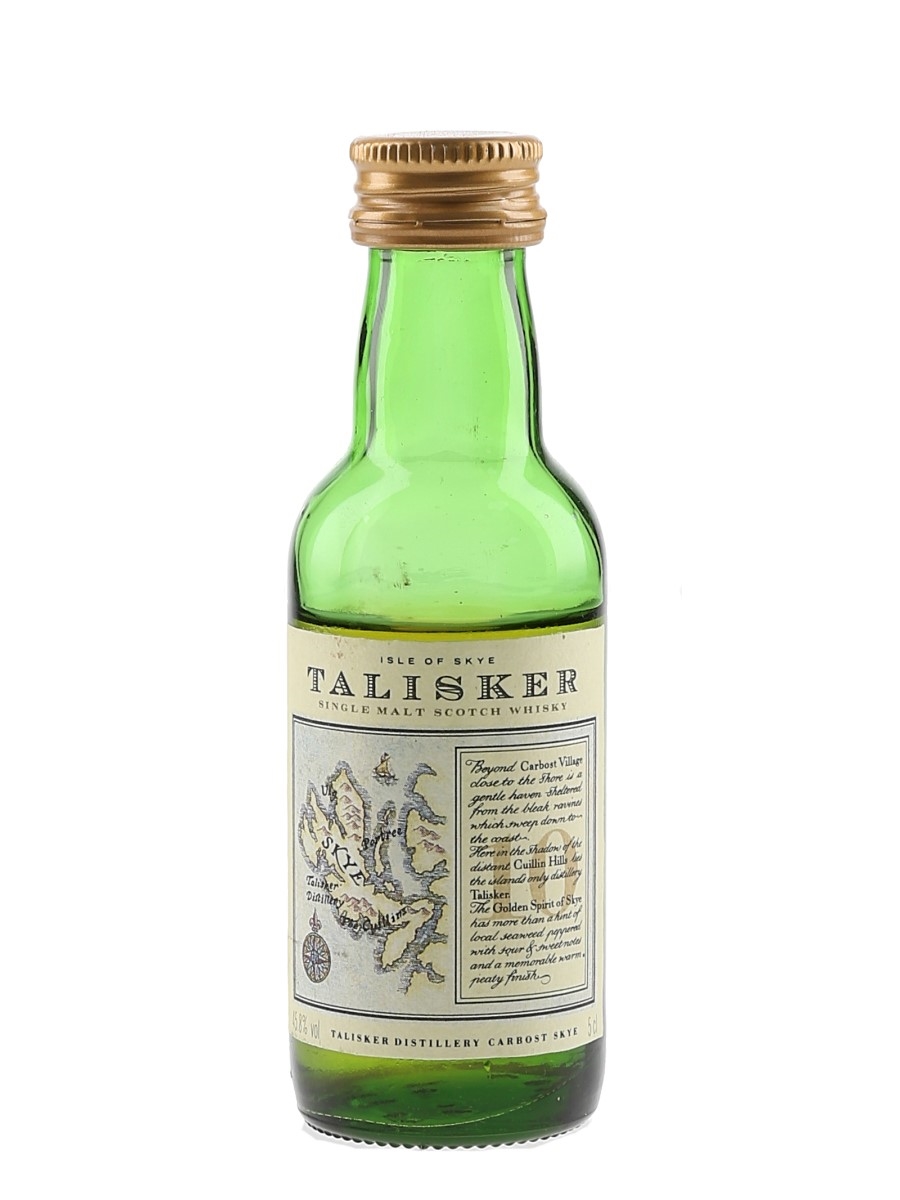 Talisker 10 Year Old Map Label Bottled 1990s 5cl / 45.8%