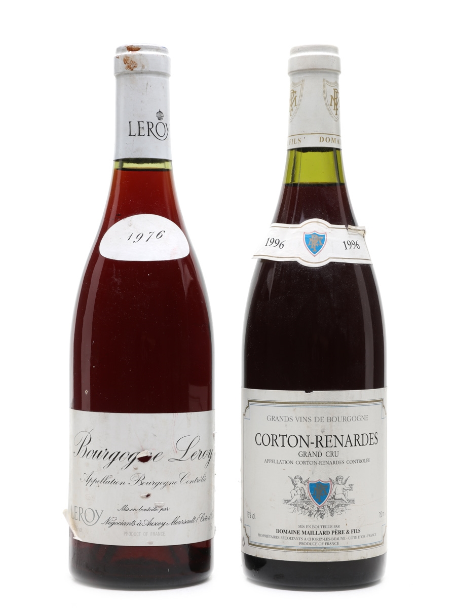Corton-Renardes 1996 & Bourgogne Leroy 1976 Burgundy 2 x 75cl
