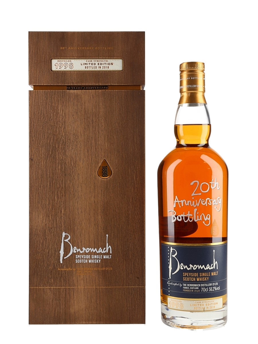 Benromach 1998 20th Anniversary Bottled 2018 - Cask Strength 70cl / 56.2%