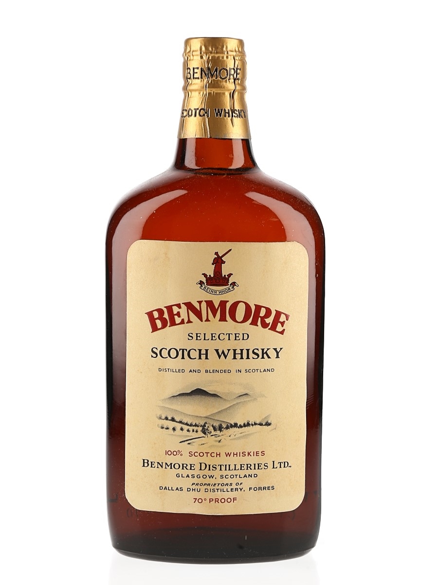 Benmore Selected Scotch Whisky Spring Cap Bottled 1950s 75cl / 40%
