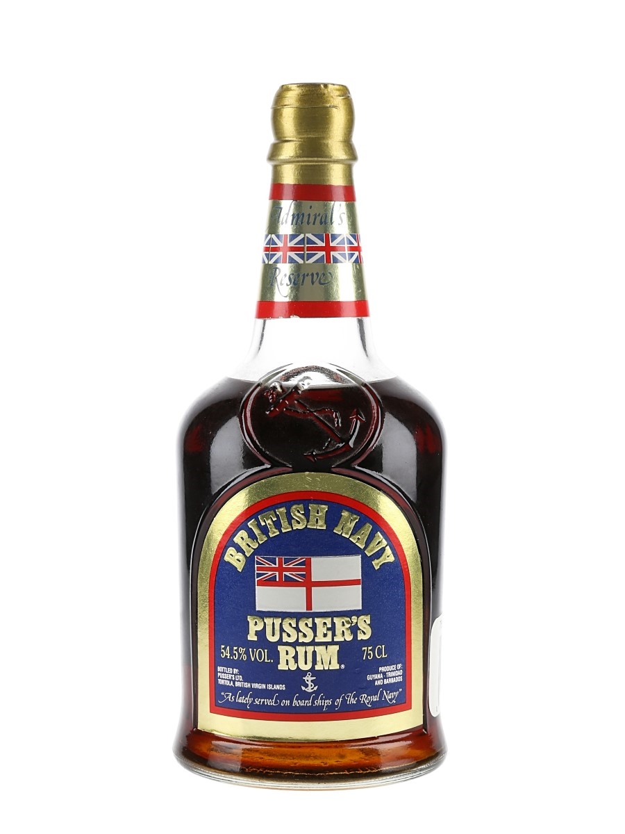 Pusser's British Navy Rum Bottled 1980s 75cl / 54.5%