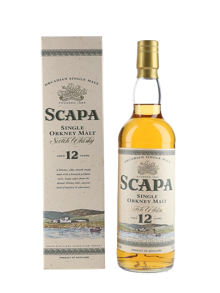 Scapa 12 Year Old Bottled 1990s 70cl / 40%