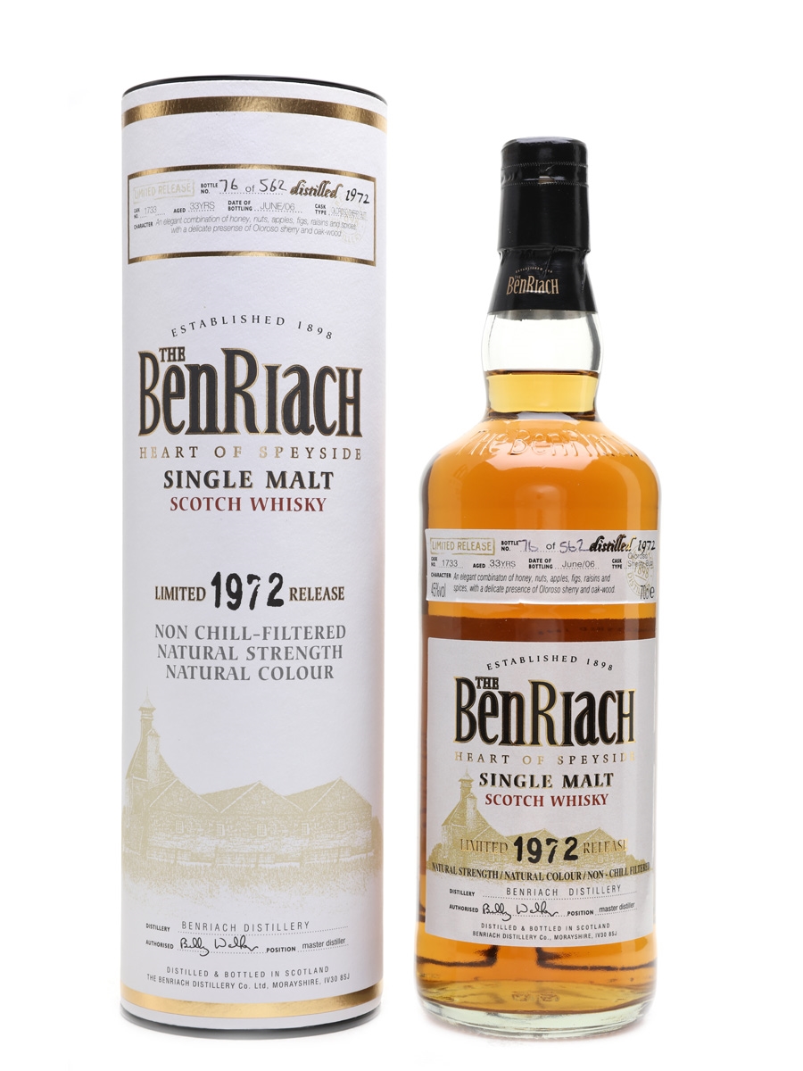 Benriach 1972 Limited Edition 33 Year Old 70cl / 45%