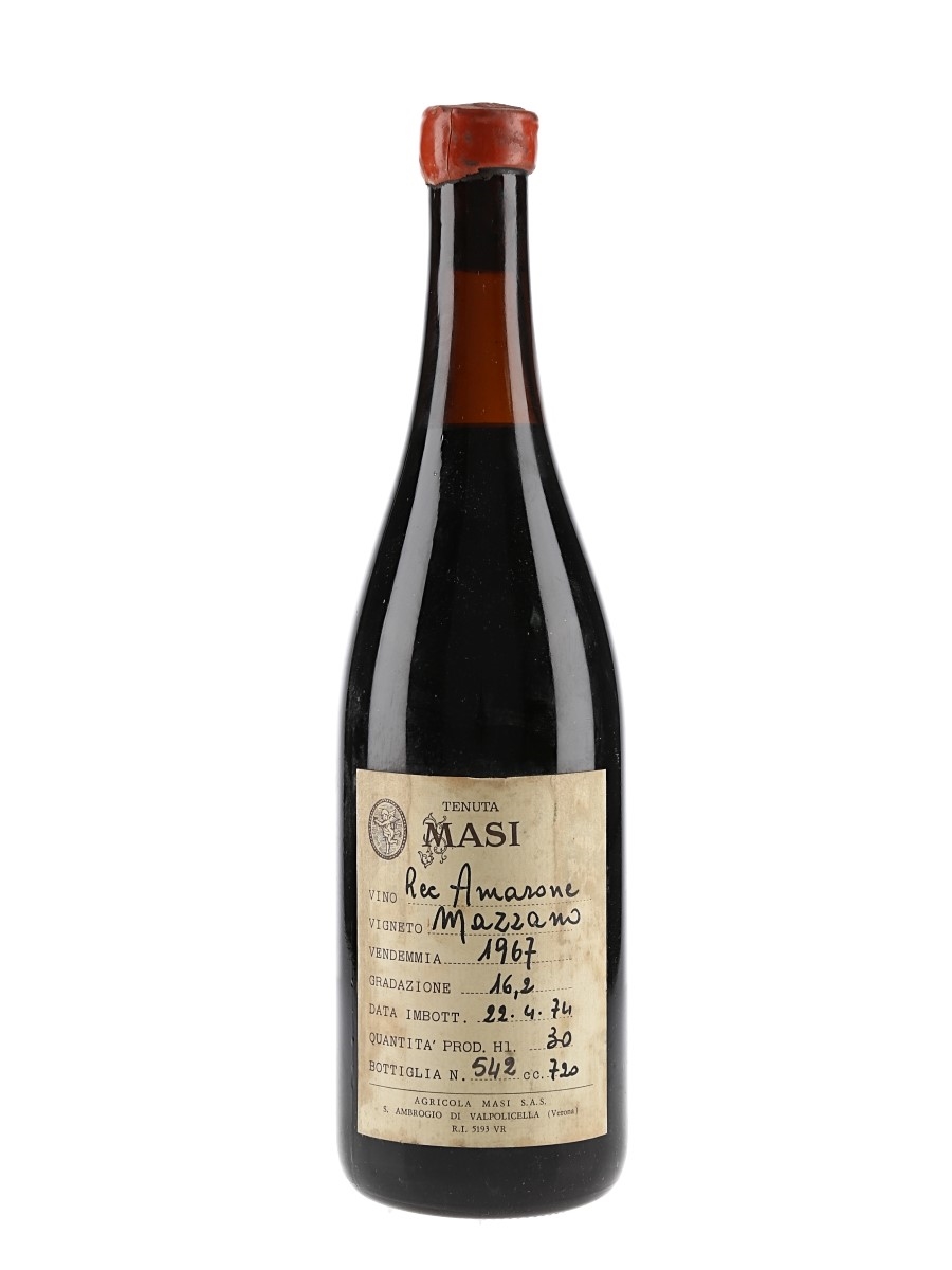 1967 Masi Amarone Di Valpolicella Mazzano 72cl / 16.2%