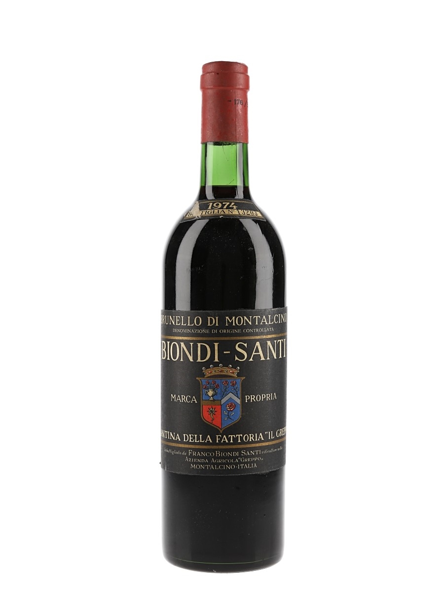 1974 Brunello Di Montalcino Biondi Santi 72cl / 12.5%