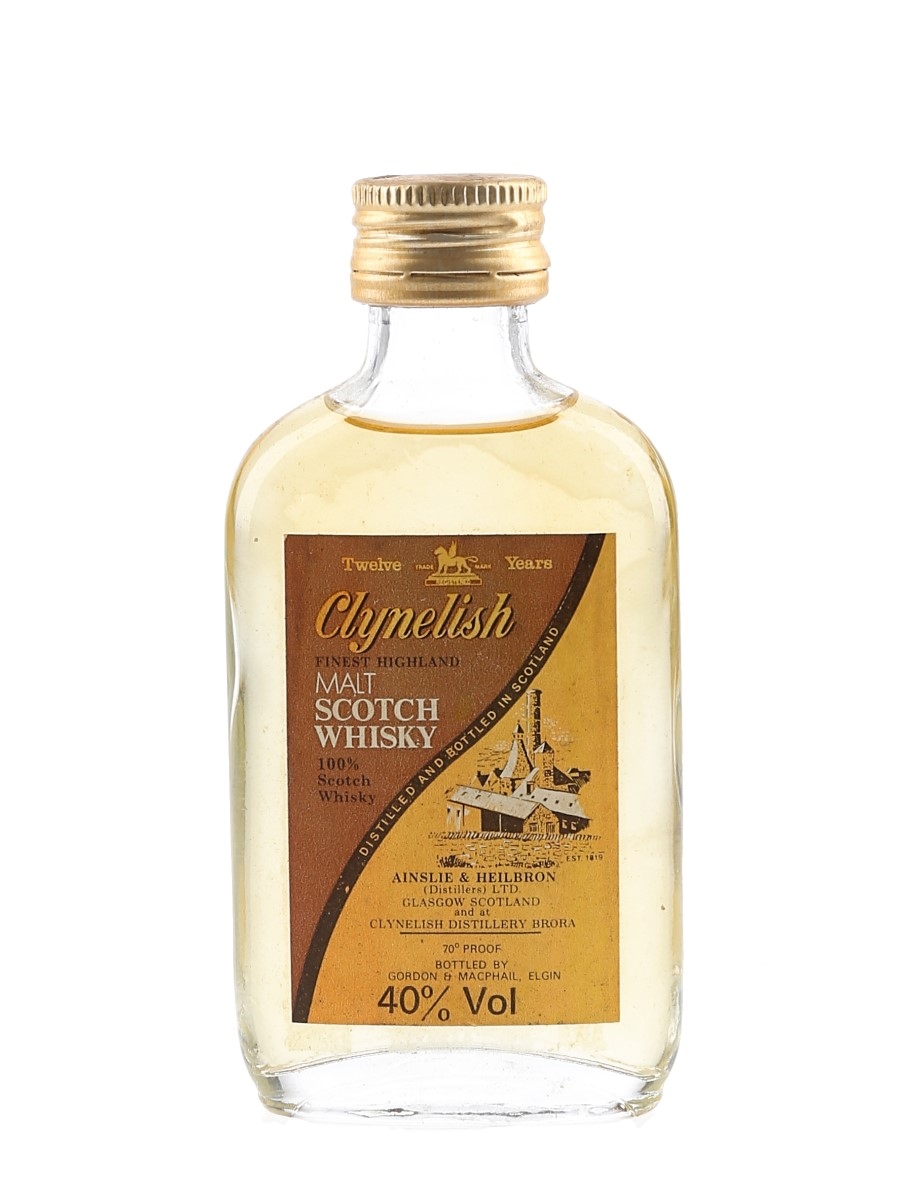 Clynelish 12 Year Old Bottled 1970s-1980s - Gordon & MacPhail 5cl / 40%