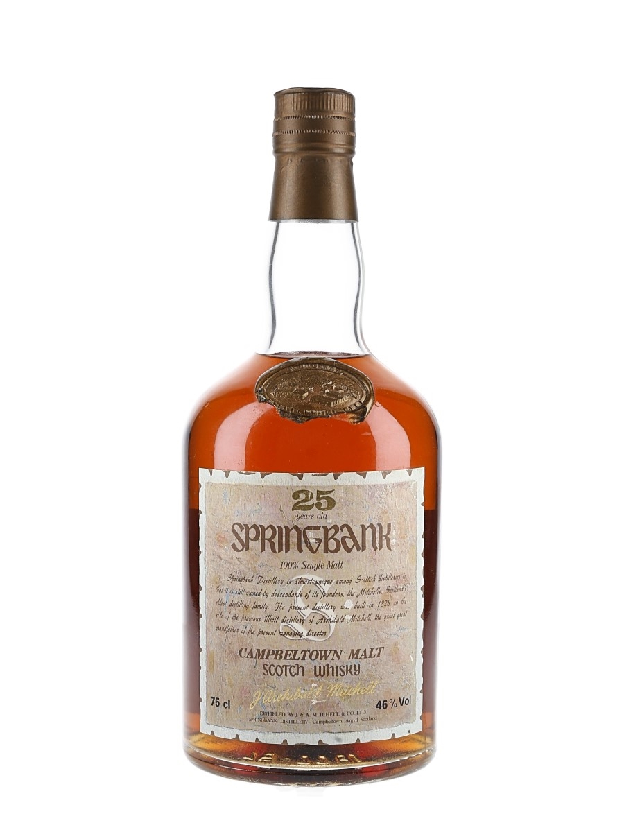 Springbank 25 Year Old Bottled 1980s 75cl / 46%