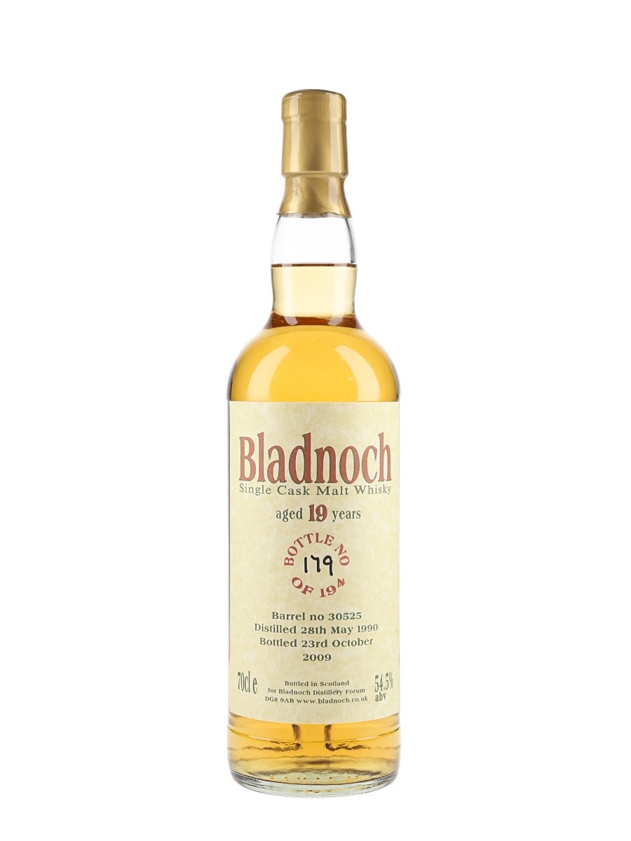 Bladnoch 1990 19 Year Old Bottled 2009 - Bladnoch Forum 70cl / 54.5%
