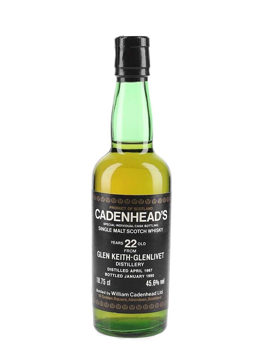 Glen Keith Glenlivet 1967 22 Year Old Bottled 1990 - Cadenhead's 18.75cl / 45.6%