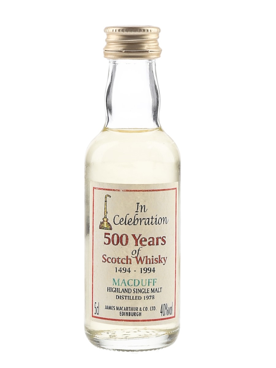 Macduff 1978 James MacArthur's - 500 Years Of Scotch Whisky 5cl / 40%